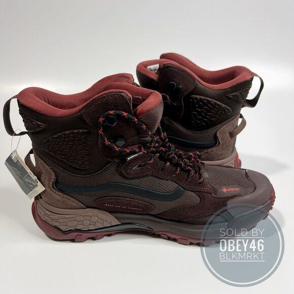 VANS MTE Crestline GORE-TEX Boots Bitter Chocolate Brown GTX Men's Size 10 - Picture 5 of 7